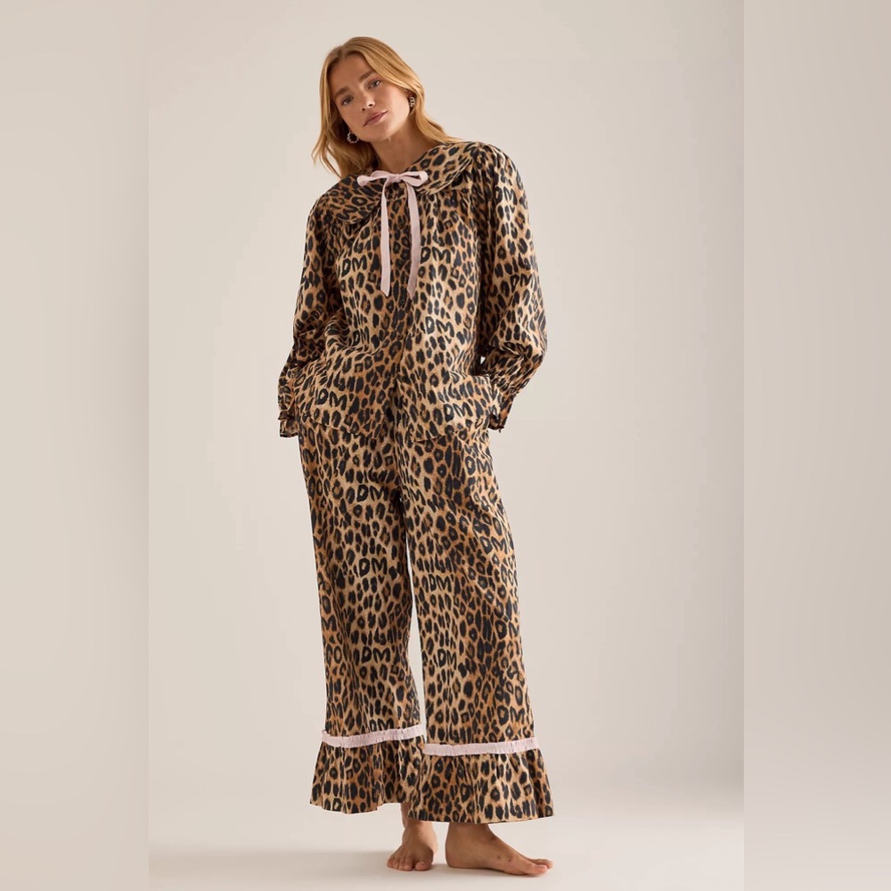 Damson Madder Felice Leopard Pajama Set